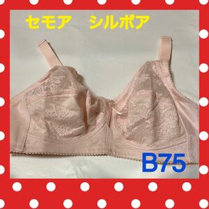 新品　未使用　セモア　シルボアブラジャー　カネボウ　補正用下着　ピンク　B75