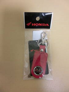 HONDA×..mon0SYEP-29D-RF..mon× Cross Cub emblem key holder red 