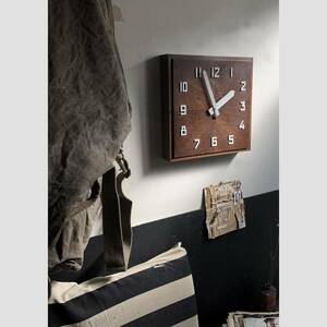フランス 1920s 木製 寄せ木 組子 細工 時計 壁掛け ウォール クロック インダストリアル 陶器 ヴィンテージ ドイツ 北欧 アンティーク