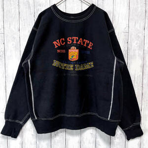 The Cotton Exchange スウェット トレーナー 裏起毛 US古着 NC STATE NOTRE DAME TOYOTA GATOR BOWL アメフト メンズ XLサイズ