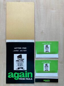 レターセット LETTER PAD again letter set 便箋 封筒