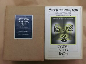 ●ゲーデル,エッシャー,バッハ　あるいは不思議の環　ダグラス.R.ホフシュタッター著　柳瀬尚紀他訳　白揚社　定価5000円　1991年