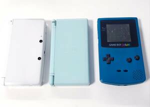 【ジャンク扱い】《合計３台》Nintendo 任天堂 ３ＤＳ本体＋ゲームボーイカラー本体＋DSlite本体