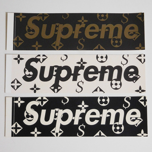 Supreme ステッカー Monogram Box Logo Sticker 3枚 2000 モノグラム ヴィトン ビトン LV レア 初期