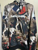 USED品●Lafayette LFYT ラファイエット FRENCH REVOLUTION ALLOVER Lafayette LOGO HOODED SWEATSHIRT　XL_画像1