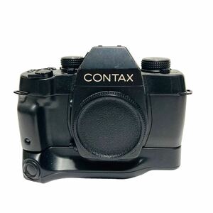 【動作未確認】フィルムカメラ ジャンク CONTAX ST バッテリーホルダーP7付き