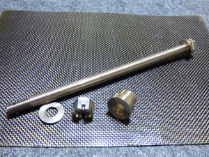 RD350 64 titanium axle shaft set 