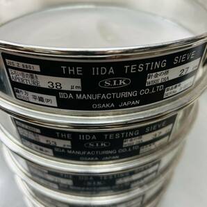 IIDA 飯田製作所 ふるい 試験用ふるい μm マイクロ単位 超細目 38μm〜 高級品 中古品の画像8