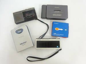 ☆小型家電☆ #22430 SONY/ソニー WALKMAN カセットプレーヤー ラジオ WM-WX1 WM-EX88 MZ-E700 AIWA TP-M9 5点おまとめ ジャンク品