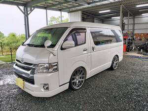 ハイエースワゴン10人乗り　200系　H30年式　5型　足廻り改造多数　ユーアイビークル　車検付きR7.9月