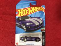 即決 ホットウィール DODGE VIPER RT/10 紫メタ HotWheels ダッジ バイパー HW ROADSTERS 未開封_画像5