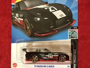 ホットウィール 否単品 ’15 MAZDA MX-5 MIATA 艶消黒 HotWheels マツダ ミアータ マツダロードスター sparco スパルコ GReddy グレッディ