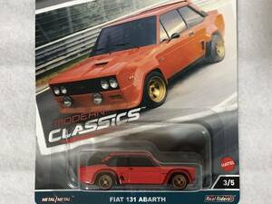 即決 ホットウィール FIAT 131 ABARTH 赤 HotWheels フィアット 131 アバルト MODERN CLASSICS モダンクラシック RealRiders 未開封