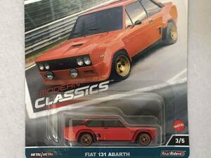 即決 ホットウィール FIAT 131 ABARTH 赤 HotWheels フィアット 131 アバルト MODERN CLASSICS モダンクラシック RealRiders 未開封