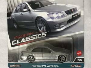 ホットウィール ’98 TOYOTA ALTEZZA シルバーメタ HotWheels トヨタ アルテッツァ MODERN CLASSICS モダンクラシック RealRiders 未開封