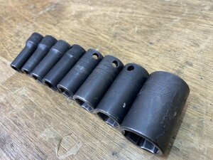 【中古】Snap-on/スナップオン 3/8”セミディープソケットセット IMFMS8A9A10A11A12131419