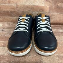 Clarks クラークス レザー スニーカー 23.5cm ネイビー _画像2