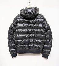 ∀ MONCLER モンクレール MARQUE GIUBBOTTO マルク ダウンジャケット ナイロン リブ ブラック 国内正規品_画像2