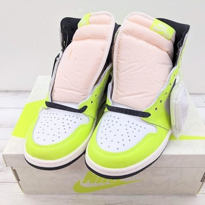 ∀ 未使用品 NIKE AIR JORDAN 1 RETRO HIGH OG 555088-702 VOLT ナイキ エア ジョーダン 1 レトロ ハイ オリジナル ボルト スニーカー