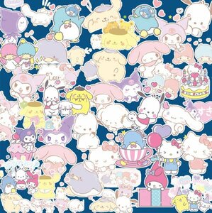 40 sheets pastel Sanrio character z waterproof sticker seal 