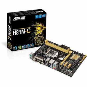 ASUS H81M-C, Intel H81, 1150, Micro ATX, 2 DDR3, USB3, Parallel Port