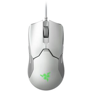 Razer Viper Mercury White ゲーミングマウス 軽量 69g 16000DPI 8ボタン 光学スイッチ 柔らかい布巻ケ