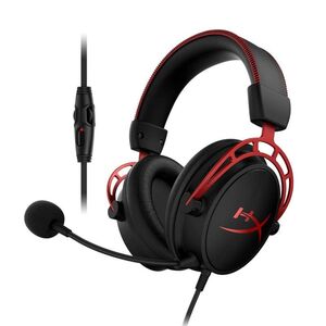 HyperX Cloud Alpha ゲーミング ヘッドセット インライン音量コントロールBox付属 レッド HX-HSCA-RD/AS オ