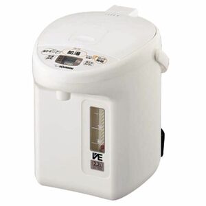 象印 マイコン沸とうVE電気まほうびん 2.2L ホワイトZOJIRUSHI 優湯生(ゆうとうせい) CV-TZ22-WA