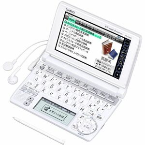 CASIO Ex-word 電子辞書 XD-A4800WE ホワイト 高校生学習モデル ツインタッチパネル 音声対応 120コンテンツ 日本
