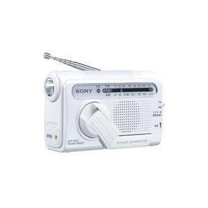 SONY 手回し充電FM/AMポータブルラジオ B03 ホワイト ICF-B03/W