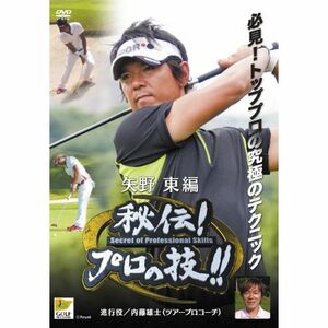 GOLF秘伝プロの技 矢野東 編 進行役 内藤雄士 DVD