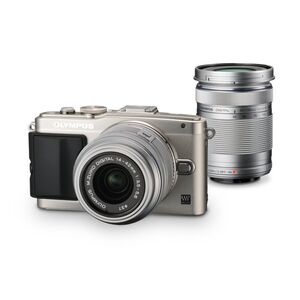 OLYMPUS ミラーレス一眼 PEN Lite E-PL6 ダブルズームキット シルバー E-PL6 DZKIT SLV