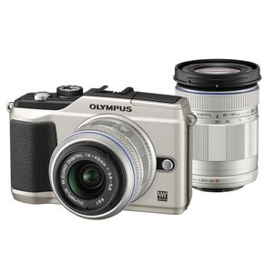 OLYMPUS ミラーレス一眼 E-PL2 ダブルズームキット ゴールド E-PL2 TLKIT GLD