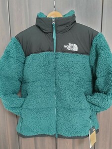 【新品】【1円～☆】定価約7.0万 ノースフェイス THE NORTH FACE ヌプシ ダウンジャケット ボア もこもこ Nuptse JKT グリーン US:Lサイズ