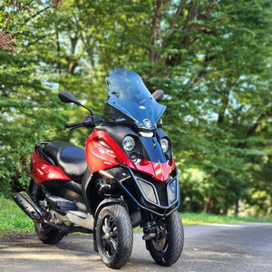 低走行 美車！ ジレラ フォコ 500 側車付きオートバイ 低走行5700km　検）gilera fuoco mp3 トライク スリーター　スクーター　