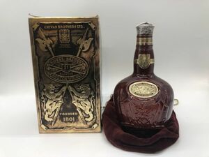 【未開栓】シーバスリーガル CHIVAS REGAL ロイヤルサルート Royal Salute 21年 赤陶器 700ml 43% 古酒 箱/巾着袋付き