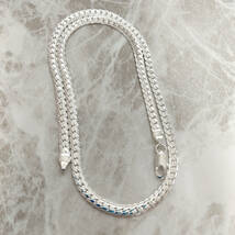 silver necklace メンズ レディース シルバー喜平 ネックレス 48cm チェーンネックレス 925 刻印あり16_画像3