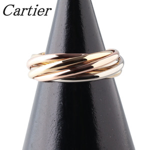 カルティエ トリニティ リング 7連 #49 750 スリーカラー 新品仕上げ済 Cartier【14583】