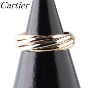 カルティエ トリニティ リング 7連 #47 750 スリーカラー 新品仕上げ済 Cartier【14488】