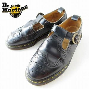 英国製 ドクターマーチン ウィングチップ モンクストラップ 紺系 UK7 25.5cm Dr.Martens シューズ メンズ 靴 d139-32-0095XVW
