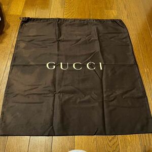 特大　グッチ バッグ用 保存袋 巾着袋 　茶色　収納袋 布袋 保管袋 正規品 GUCCI