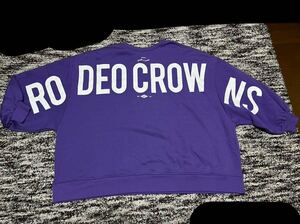  unused RCWB Rodeo Crowns back Logo sweat sweatshirt oversize large size 