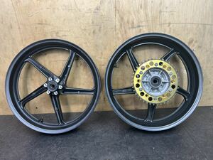 ホンダ VTR250 MC33 純正 前後 ホイールセット フロント/リア 17×3.00/17×4.00 スプロケ付き