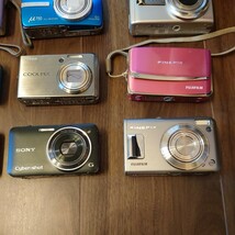 コンパクトデジタルカメラ18台まとめセット ジャンク canon ixy32s,sony dsc-wx220,wx5,FUJIFILM finepix f31fd,z80,nikon coolpix s600,等_画像3