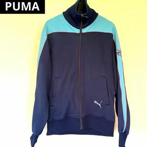 【大人気】PUMA ジャージ　ネイビー　レトロ　ヒットユニオン製