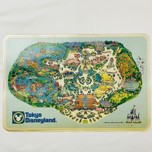 東京ディズニーランド 開園当時のランチョンマット プレイスマット 1983年 パーク地図 マップ シンデレラ 白雪姫 昭和レトロ ヴィンテージ