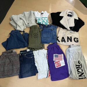 福袋★女子冬服★130.140サイズ★12点セット売り★女の子服★GAP Kids★ANAP GARL★RONI★ラブトキ★H&M★キッズ服★アウター★トップス★