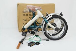 (634Q 1030G2) 1円～ 未使用 CROWN KING 折りたたみ自転車 タイヤ16×1.75 グリーン