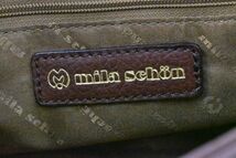 (654M 1110M15) 1円～ mila schon ミラショーン ショルダーバッグ 肩掛け 斜め掛け 本革 ブラウン 正規品_画像7