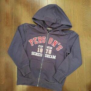 PERSON'S パーソンズ　パーカー　ネイビー　size150 ジップアップパーカー